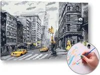 Maľovanie podľa čísel MESTSKÝ ŽIVOT – stredná náročnosť