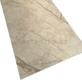 Samolepiace PVC 3D panely LVT01, cena za kus, rozmer 60 x 30 cm, mramor béžový lesklý, IMPOL TRADE
