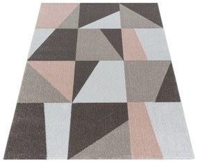 Ayyildiz, Kusový koberec Efor 3716 rose, 80x250, hnedá, obývacia izba