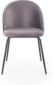 Jedálenská stolička K314 - tmavosivá / čierna