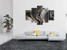 Obraz - Zlatá džungľa (150x105 cm)