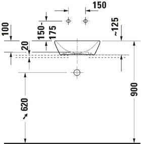 Duravit 2397400070 - Umývadlo na dosku D-NEO 40x40 cm keramika/lesklá biela