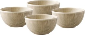 Béžové kameninové polievkové misky v súprave 4 ks 1 l – House Nordic