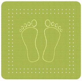 Kleine Wolke Foot protiskluzová podložka do vany močálově zelená 55x55 cm 4388615002