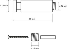 Sapho X-ROUND BLACK háčik, čierna XR213B