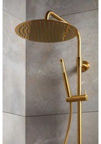 KFA Armatura 5736-920-31 - Sprchová sada s termostatickou batériou MOZA zlatá