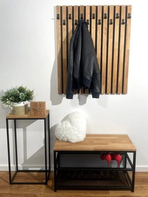 Dekorstudio Drevený vešiak na stenu Lamele 98cm Modul C 12cm