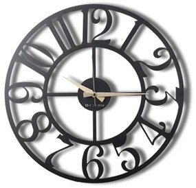 Dekoratívne nástenné hodiny Murko 50 cm čierne