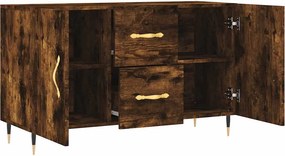 Multidom Komoda, tmavý dub 100x36x60 cm, kompozitné drevo