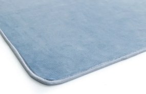 Kúpeľňový koberček Miami Viscose modrý