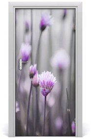 Fototapeta samolepiace kvety pažítky 85x205 cm