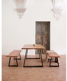 Jedálenský stôl s doskou z akácie v prírodnej farbe 90x180 cm Alaia – Kave Home