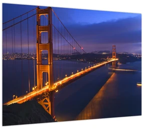 Sklenený obraz - Golden Gate Bridge (70x50 cm)
