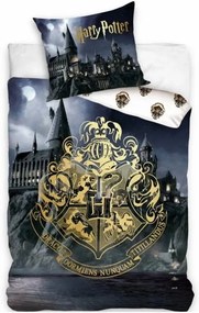 Bavlnené posteľné obliečky Harry Potter - motív Rokfortská stredná škola čarodejnícka - 100% bavlna - 70 x 90 cm + 140 x 200 cm