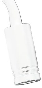 LED Flexibilná nástenná lampička s USB BASE 1xLED/8W+1xLED/2W/230V biela/strieborná