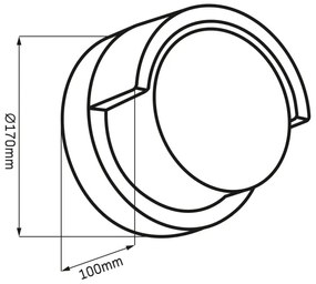 LED Vonkajšie nástenné svietidlo ESSEN LED/10W/230V IP44 čierna