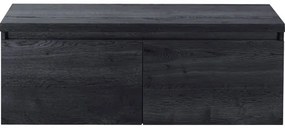 Kúpeľňová skrinka pod umývadlo Sanox Frozen dub čierny dub čierny 120,2 x 43,6 x 45 cm