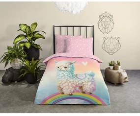 Ružové bavlnené detské obliečky na jednolôžko 140x200 cm Chico – Good Morning