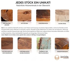 Odkladací stolík Makassar sada 3ks mango