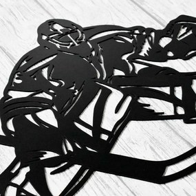 DUBLEZ | Darček pre hokejistu - Drevený obraz Brankár