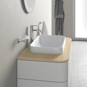 DURAVIT Happy D.2 Plus obdĺžniková umývadlová misa bez otvoru, bez prepadu, 600 x 400 mm, biela, s povrchom WonderGliss, 23596000001