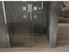 Mexen Omega, posuvné sprchové dvere do otvoru 160x190 cm, 8mm číre sklo, chrómový profil, 825-160-000-01-00
