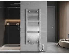 Mexen Ares, elektrické vykurovacie teleso 1500x600 mm + vykurovacia tyč 900 W, biela, W102-1500-600-2900-20