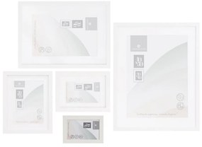 Biely stojací/na stenu rámček 12,5x17,5 cm Sencillo – Casa Selección