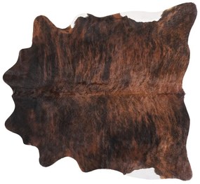 Koberec z hovädzej kože 3-4 m² hnedý NASQU Beliani