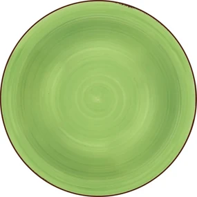 Lamart LT9097 keramický hlboký tanier Happy, pr. 21,5 cm, zelená