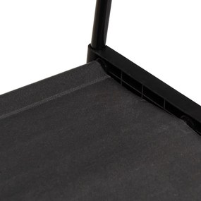 Čierny kovový pojazdný stojan na oblečenie 84x43x156 cm – Casa Selección