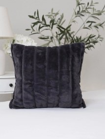 Luxusná obliečka na vankúš mikroplyš 40 × 40 cm - Caroline sivá