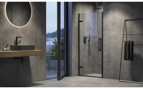 Sprchové dvere RAVAK Cool! COSD1-80 black+Transparent X0VV40300Z1