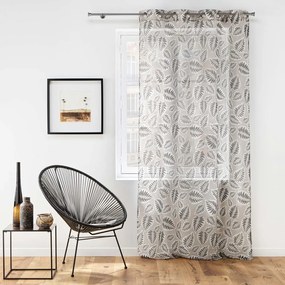 Čierno-béžová voálová záclona 140x240 cm Alma – douceur d'intérieur