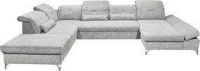 XXXLutz SEDACIA SÚPRAVA, textil, svetlosivá MID.YOU - Sedačky - 002220028606
