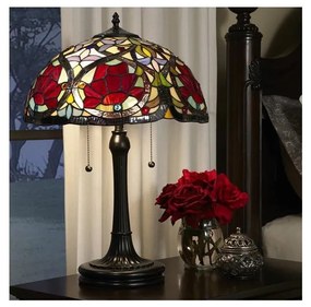 Elstead QZ-LARISSA-TL - Stolová lampa Tiffany LARISSA 2xE27/60W/230V