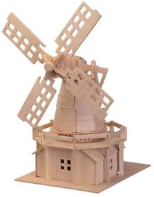 Woodcraft Drevené 3D puzzle veterný mlyn