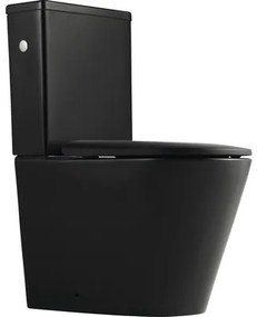 WC kombi Jungborn FLORIEL ONE 64 bez splachovacieho kruhu vč. WC dosky SWN321 (MATT BLACK)