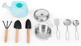 Detská kuchynka z jedľového dreva s doplnkami