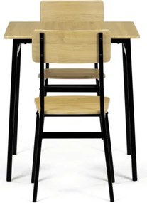 Jedálenský stôl s dvoma stoličkami AUT-O2121 OAK