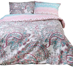 BAVLNENÉ POSTEĽNÉ OBLIEČKY COTTONLOVE EXCLUSIVE BIANCA 160X200 CM, 2 KS 70X80 CM VZOROVANÉ