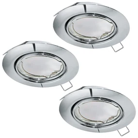 Moderné svietidlo EGLO PENETO chrome set 3ks 94407