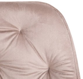 Kancelárska stolička FLOSSI zamatová béžová ALL 859279