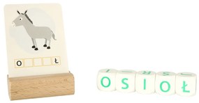 KIK Montessori vzdelávacia hračka Kocka po kocke písanie 4 kocky 5+ MULITGRA