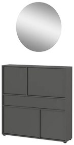 Antracitová predsieňová zostava Ameca 2.0 – Germania