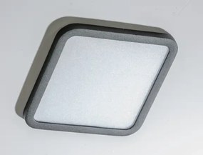 Bodové svetlo Slim 15 Square 4000K Ip44 čierne do sadrokartonu