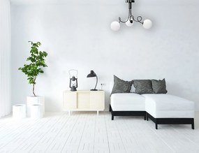 Toolight Toolight, stropná lampa sklenené gule 3xG9 APP1154-3CP, čierna, OSW-14012