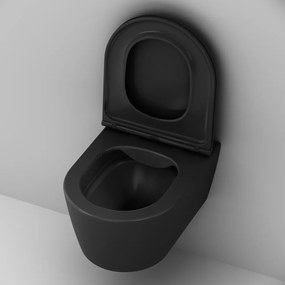 Závesné WC AM.PM Func CFA1700MBSC bezokrajové, so sedadlom Microlift, čierne