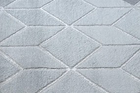 Koberec MEFE B400 Kocka, geometrický 3D štrukturálny - sivý