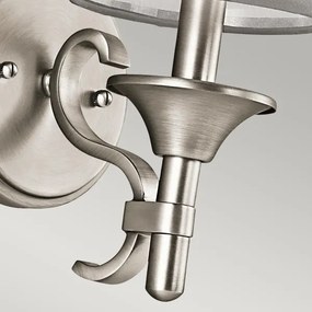 Kichler KL-LACEY1-AP - Nástenné svietidlo LACEY 1xE14/40W/230V matný chróm